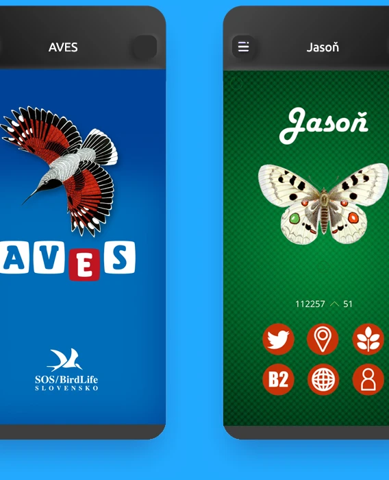 Mobilné aplikácie Jasoň a AVES