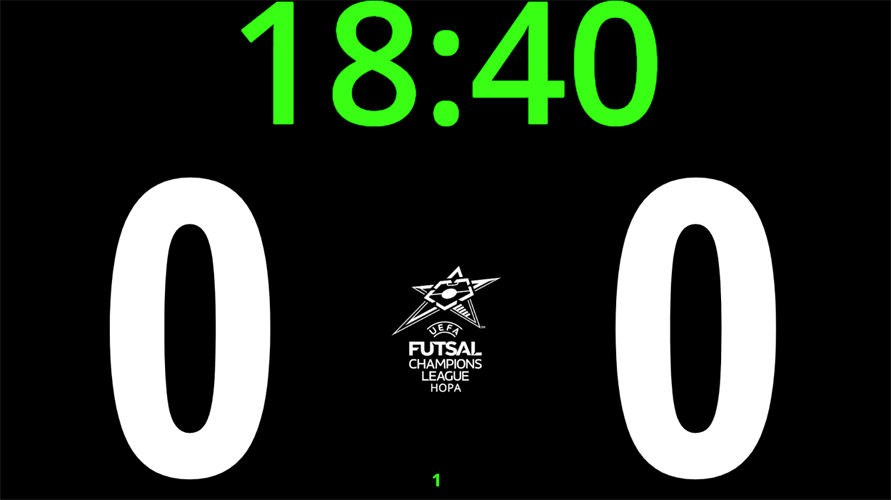 aplikácia ScoreBoard - digitálna výsledková tabuľa